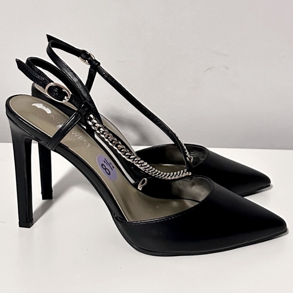 NINE WEST Slingback Pointed Toe Pump Heels Women Size 8.5